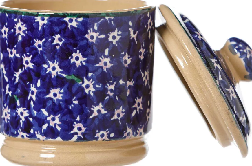 Best Sale Lidded Sugar Bowl Lawn Dark Blue Bowls