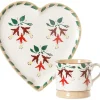 Best Medium Heart Plate And Small Mug Fuchsia Gift Sets