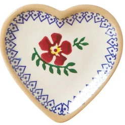Shop Medium Heart Plate And Tiny Heart Plate Old Rose Plates