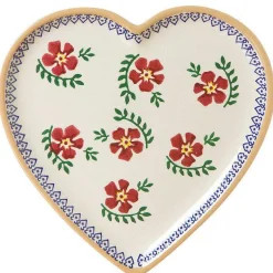 Shop Medium Heart Plate And Tiny Heart Plate Old Rose Old Rose