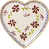 Store Medium Heart Plate Clematis Mother'S Day