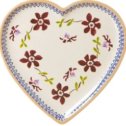 Store Medium Heart Plate Clematis Mother'S Day