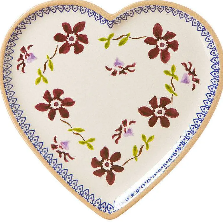 Online Medium Heart Plate Clematis Plates