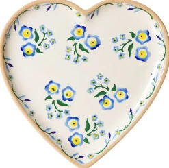 Best Sale Medium Heart Plate Forget Me Not Mother'S Day