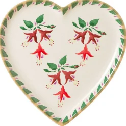 Sale Medium Heart Plate Fuchsia Valentine'S Day