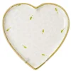 Store Medium Heart Plate White Lawn Easter