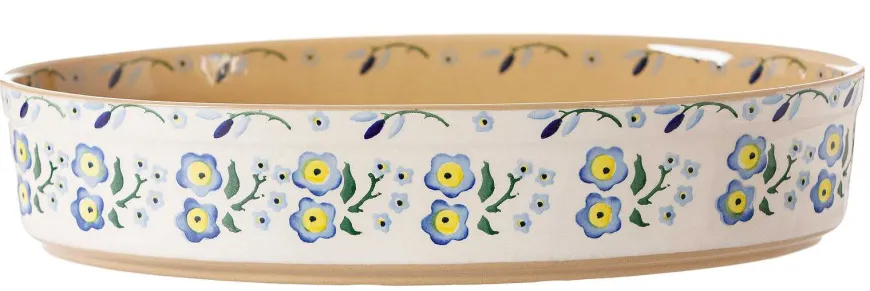Clearance Medium Oval Oven Dish Forget Me Not Forget Me Not