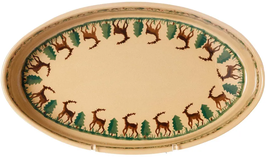 Store Medium Oval Oven Dish Reindeer Food Lover'S Gifts