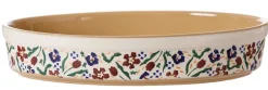 Best Sale Medium Oval Oven Dish Wild Flower Meadow Food Lover'S Gifts