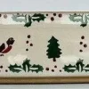New Medium Oval Oven Dish Winter Robin Winter Robin