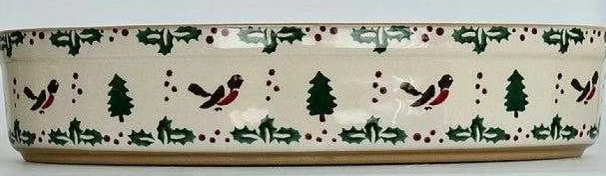 Best Medium Oval Oven Dish Winter Robin Oven Friendly Dishes