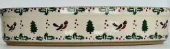 New Medium Oval Oven Dish Winter Robin Mother'S Day