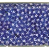New Medium Rectangle Dish Lawn Dark Blue Plates