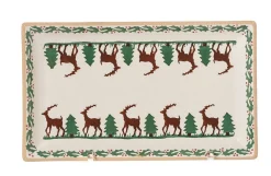 Best Sale Medium Rectangle Plate Reindeer Reindeer