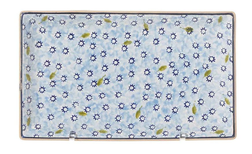 New Nest Of 3 Rectangle Dishes Lawn Light Blue Plates