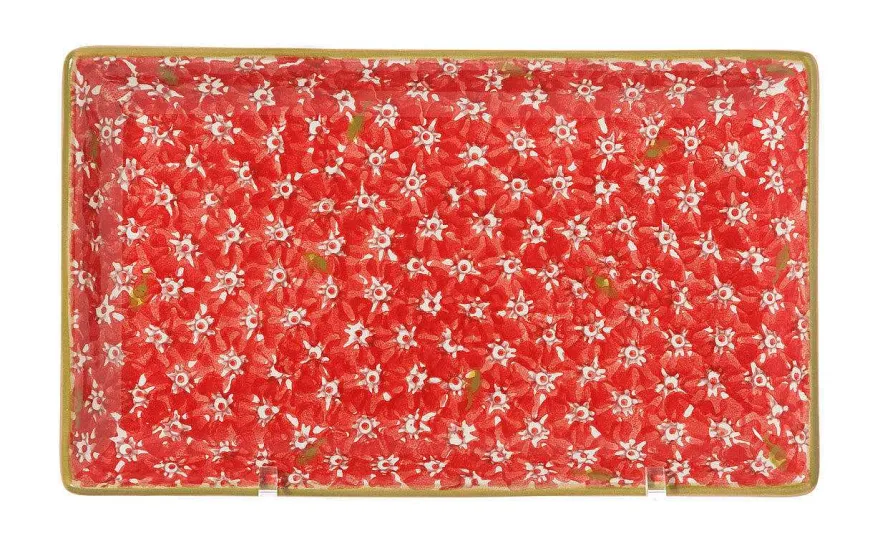 Shop Nest Of 3 Rectangle Dishes Lawn Red Mother'S Day