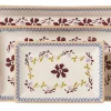 Hot Nest Of 3 Rectangle Dishes Clematis Plates