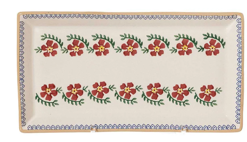 Sale Nest Of 3 Rectangle Dishes Old Rose Plates