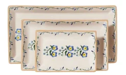 Discount Nest Of 3 Rectangle Dishes Forget Me Not Gift Sets
