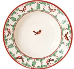 Sale Pasta Bowl Winter Robin Bowls
