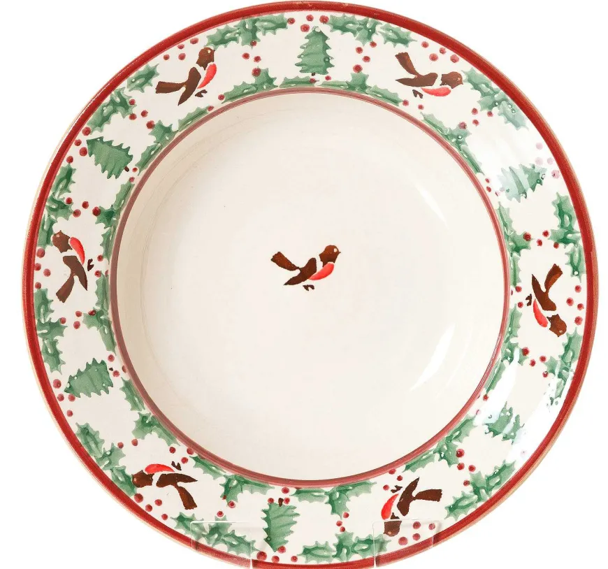 Sale Pasta Bowl Winter Robin Bowls