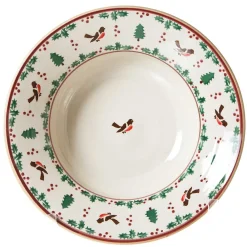 Sale Pasta Server Winter Robin Bowls
