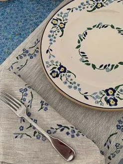 Cheap Placemat Forget Me Not Linen Placemats