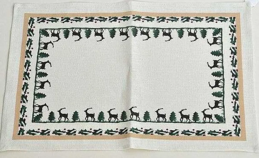 Cheap Placemat Reindeer Linen House Warming Gifts