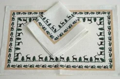 Best Placemat Reindeer Linen Reindeer