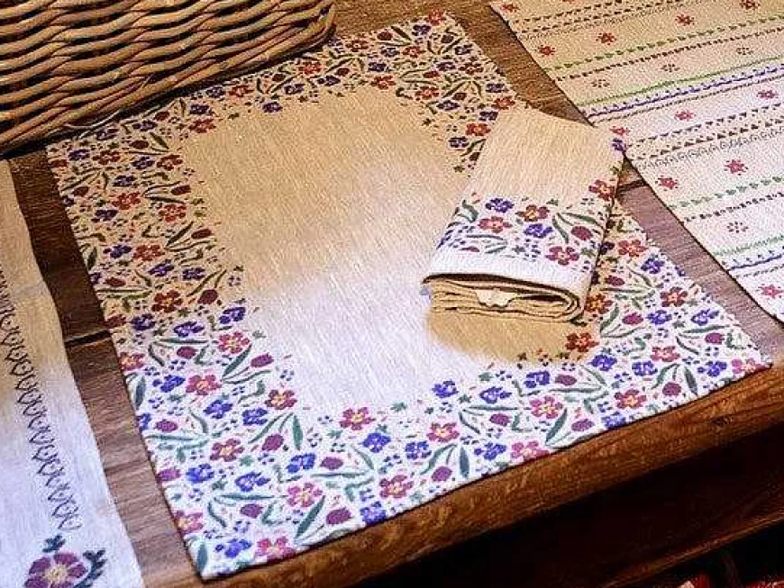 Best Sale Placemat Wild Flower Meadow Linen Wild Flower Meadow