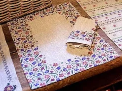 Flash Sale Placemat Wild Flower Meadow Linen Hostess Gifts