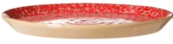 Discount Presentation Platter Lawn Red Christmas