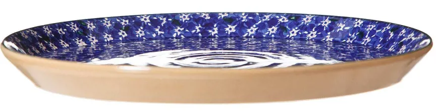Online Presentation Platter Lawn Dark Blue Serving
