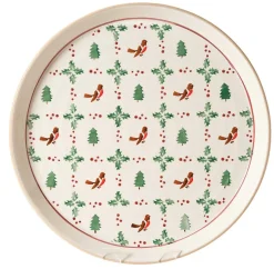 Store Presentation Platter Winter Robin Serving