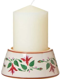 Shop Reverse Candlestick And Candle Fuchsia Candlesticks