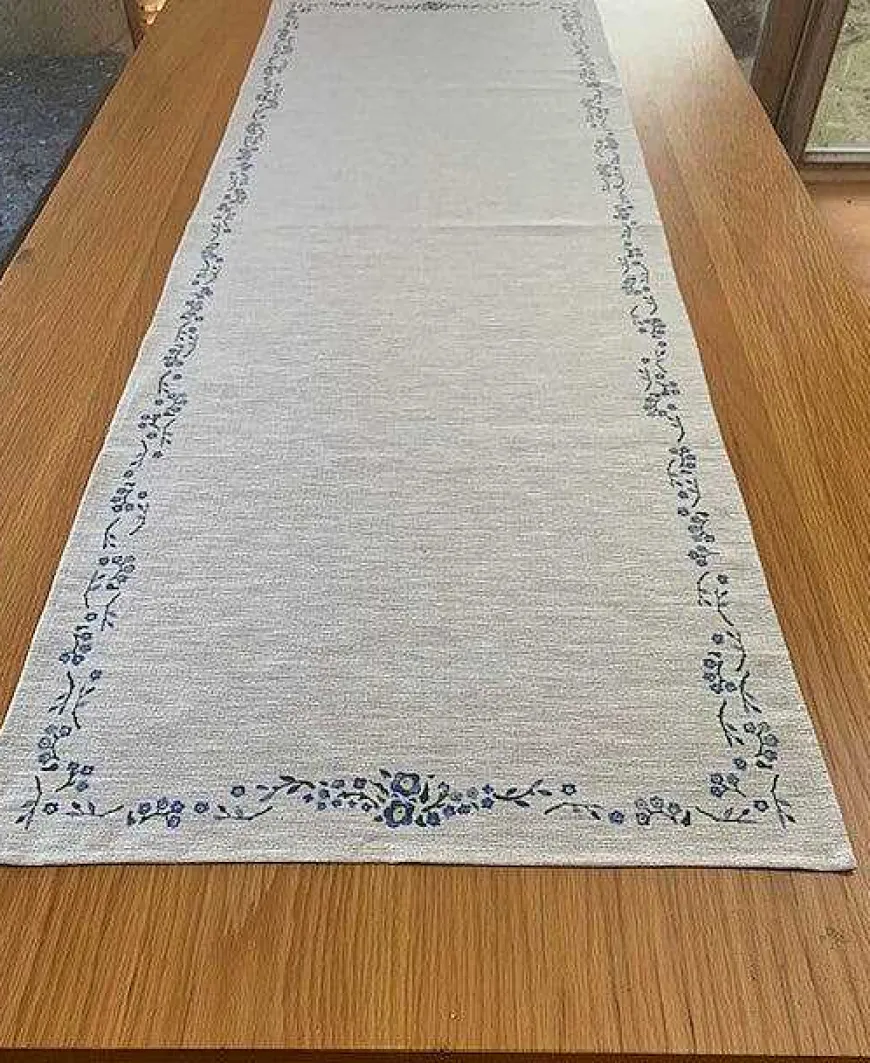 Store Runner Forget Me Not Linen Mother'S Day