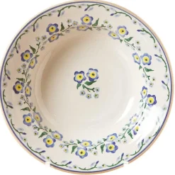 Outlet Set Of Four Pasta Bowls Forget Me Not Bowls