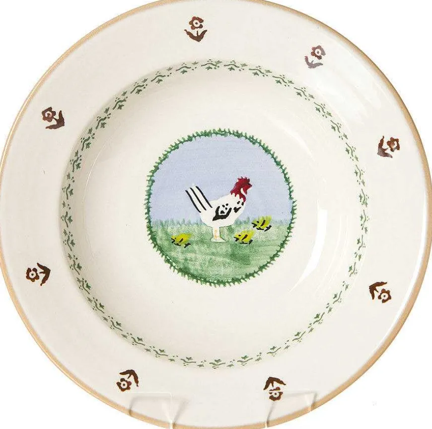 Store Set Of Four Pasta Bowls Hen Landscapes