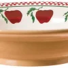 Clearance Set Of Four Pasta Bowls In Apple Pattern Apple