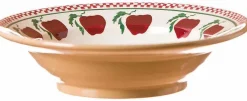 Clearance Set Of Four Pasta Bowls In Apple Pattern Apple