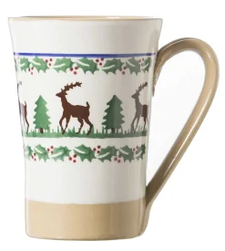 Clearance Set Reindeer Everyday Plate And Tall Mug Reindeer