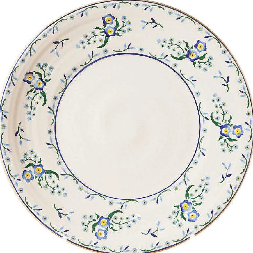 New Shallow Dish Forget Me Not Serving
