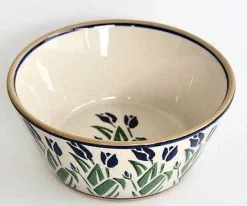 Cheap Small Angled Bowl Blue Blooms Easter