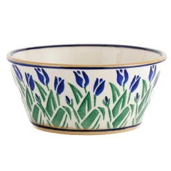 Cheap Small Angled Bowl Blue Blooms Easter