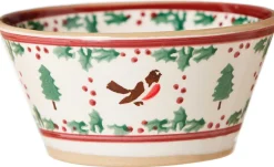 Store Small Angled Bowl Winter Robin Bowls