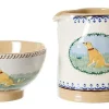 Cheap Small Bowl And Small Cylinder Jug Dog Landscapes