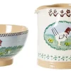 Shop Small Bowl And Small Cylinder Jug Hen Landscapes