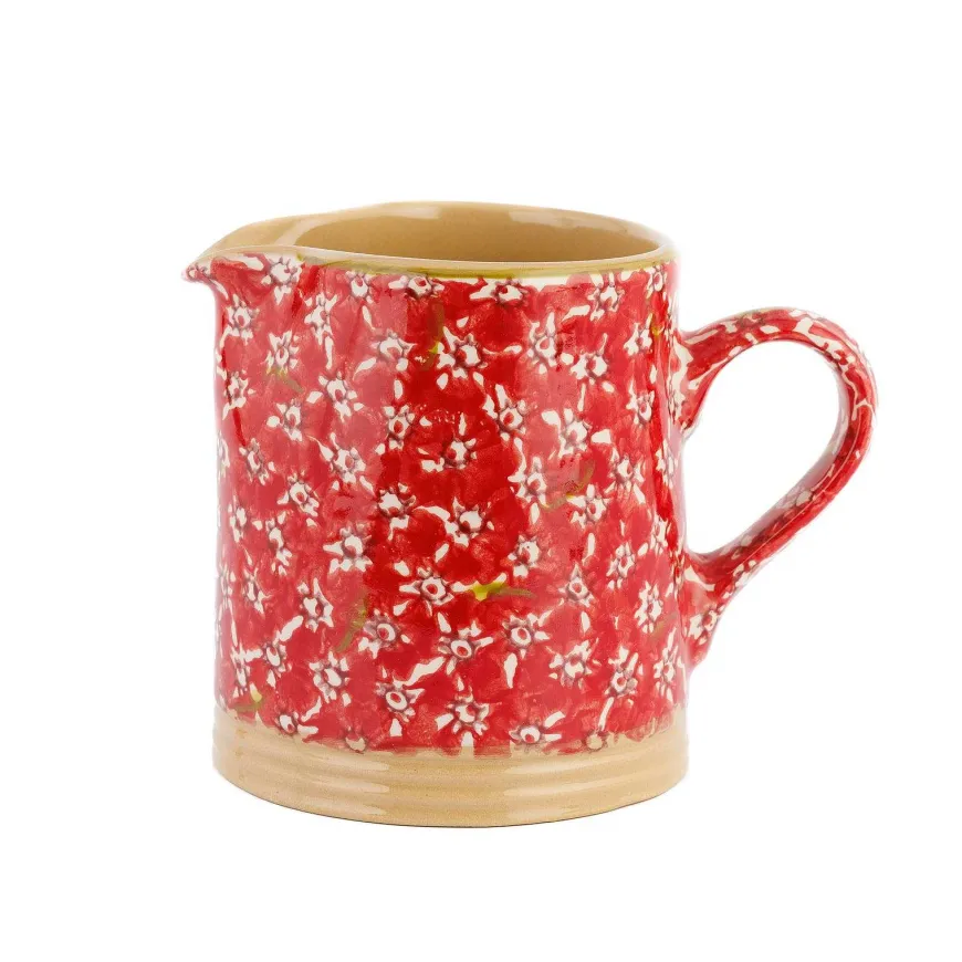 Clearance Small Cylinder Jug Red Lawn Jugs