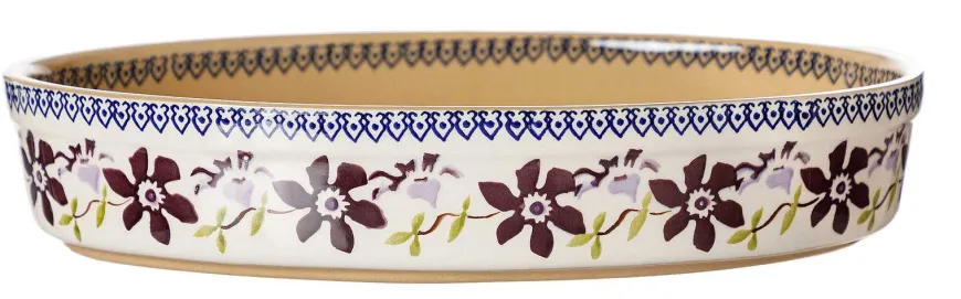 Online Small Oval Oven Dish Clematis Clematis