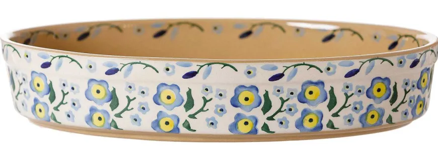 Fashion Small Oval Oven Dish Forget Me Not Mother'S Day